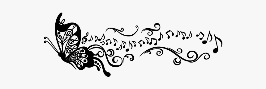 Music Notes Designs  Beautiful Butterfly Music Note Tattoos   Music  tattoo designs Music notes tattoo Music notes drawing