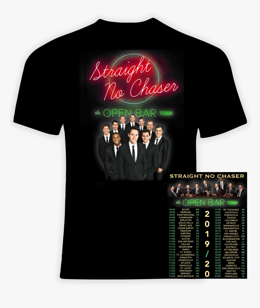 Straight No Chaser 2019 The Open Bar Tour Concert - Guns N Roses Tour Shirt 2018, HD Png Download, Free Download