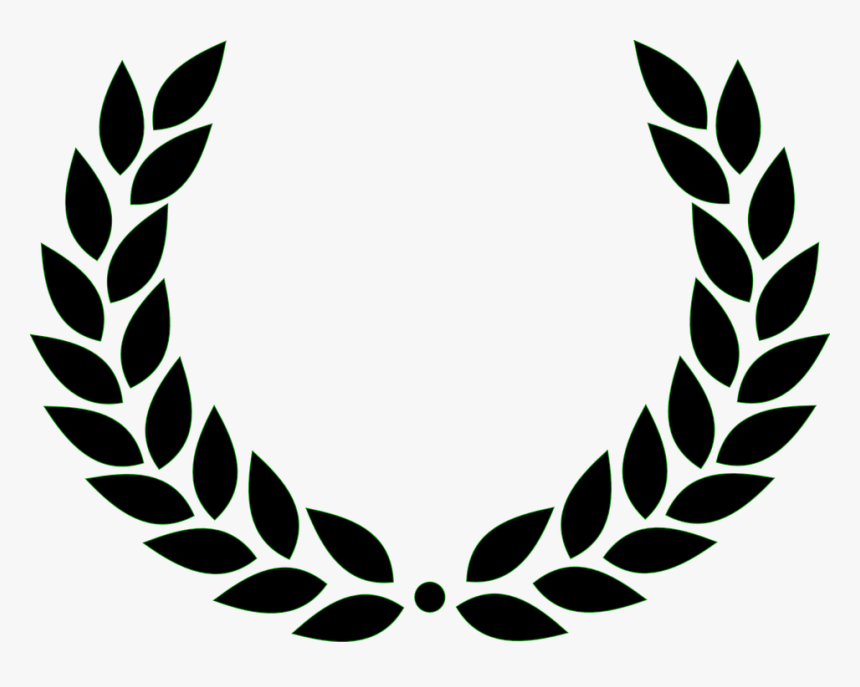 Laurel Wreath, Roman, Victory, Black, Leaves, Award - Laurel Wreath, HD Png Download, Free Download