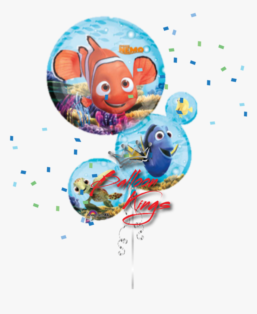 Disney Finding Nemo Bubbles Balloon Birthday Party - Nemo Birthday Party Balloons, HD Png Download, Free Download