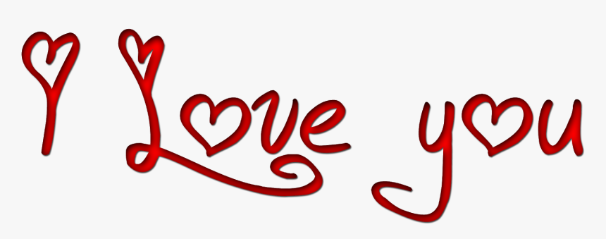 Love You Hd Text Png, Transparent Png, Free Download