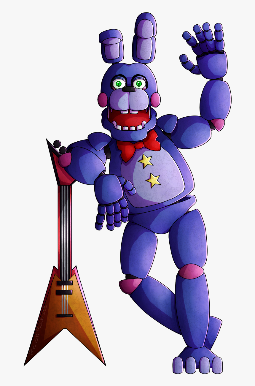 Artworkoh Hey Here"s My Piece For The Ucn Mega Collab - Five Nights At Freddy's Rockstar Bonnie, HD Png Download, Free Download