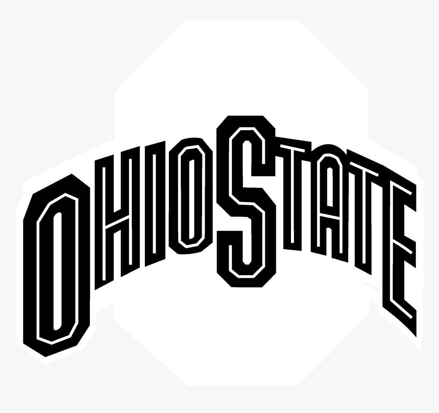 Ohio State Buckeyes Logo Black And White - Ohio State Logo, HD Png Download, Free Download