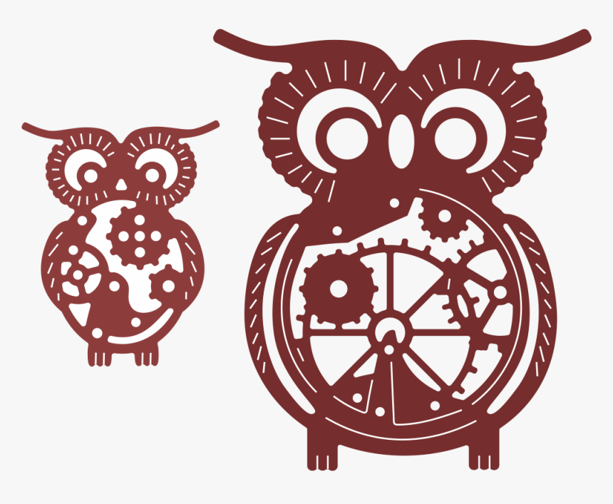 Steampunk Owl Silhouettes, HD Png Download, Free Download
