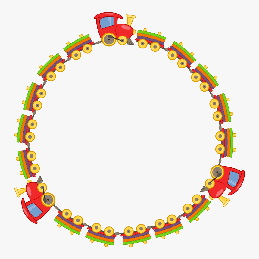 Toy Train Frame - Frame Kids Png, Transparent Png, Free Download