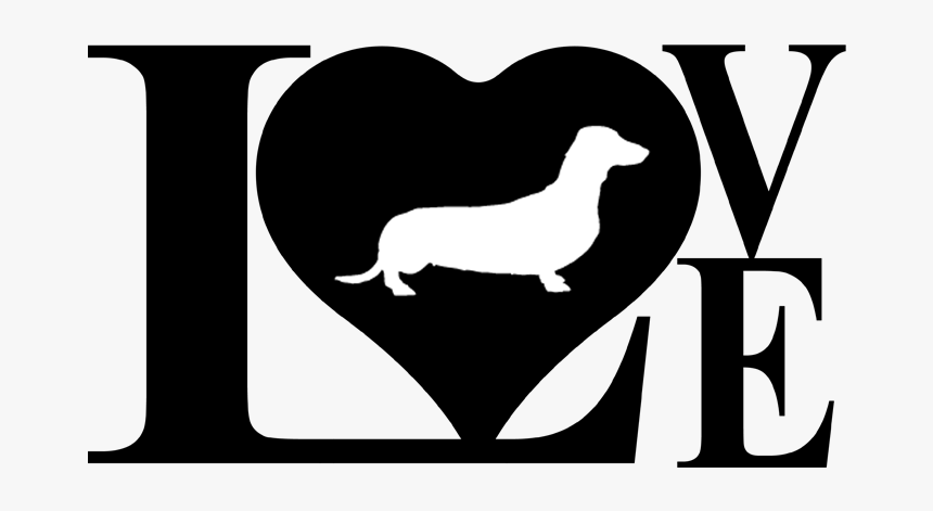 Download Love Weiner Dog Svg, HD Png Download - kindpng