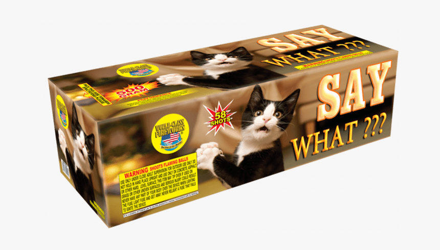 Say What By World-class Fireworks - Say What Cat Firework, HD Png Download, Free Download