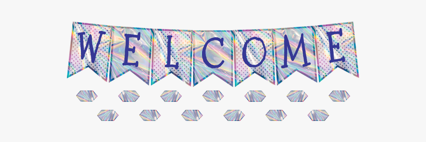 Iridescent Pennants Welcome Bulletin Board Display - Motif, HD Png Download, Free Download