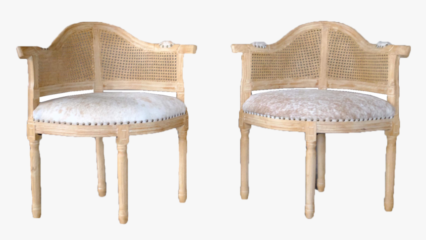 Jillian Chairs, Rustic Animal Hide Chair With Cane - Chair, HD Png Download, Free Download