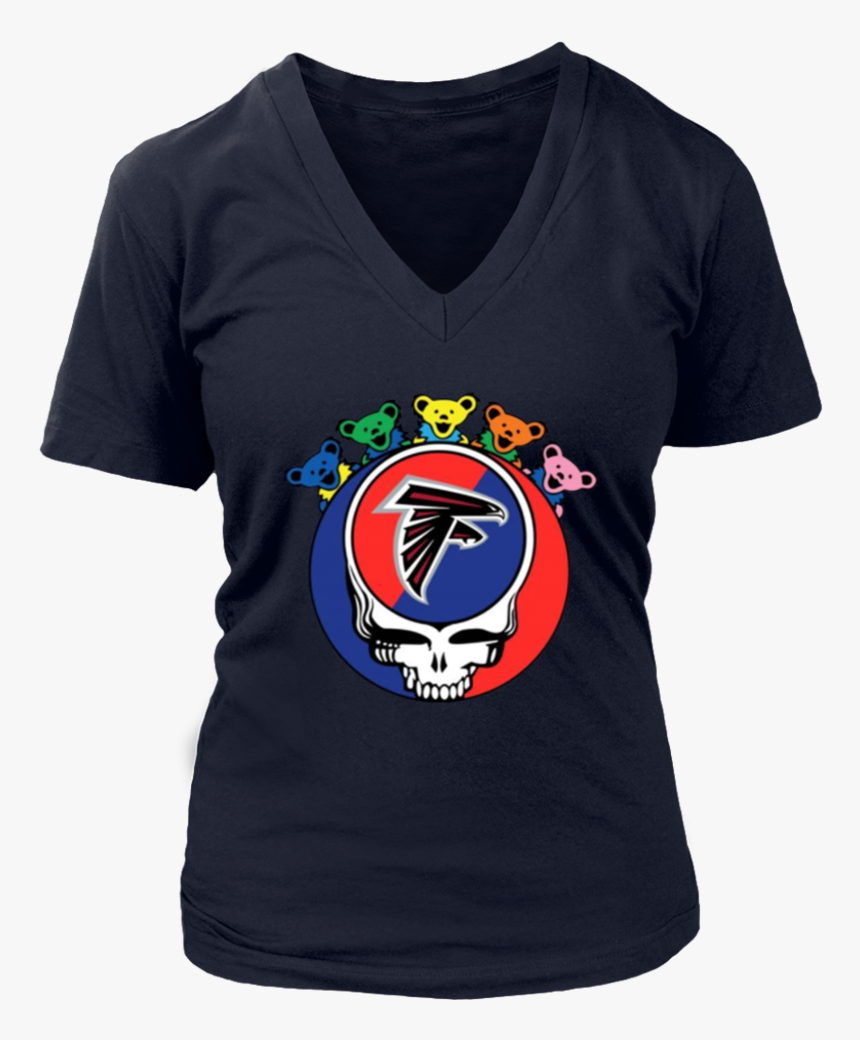 Grateful Dead Mixed With Atlanta Falcons T-shirt Cool - Harley Davidson Breast Cancer Tee Shirts Womens Xl, HD Png Download, Free Download