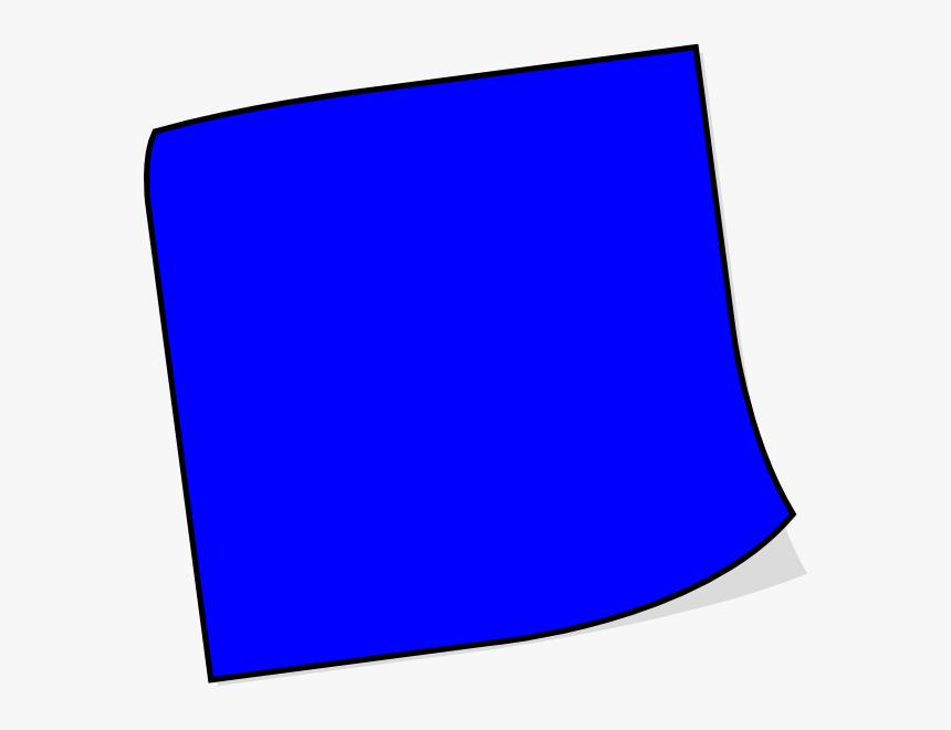 Blue Sticky Note Png - Dark Blue Sticky Notes, Transparent Png, Free Download