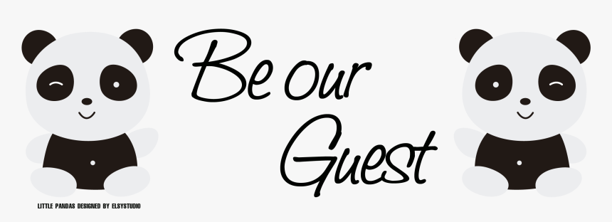 Be Our Guest Panda No Background - Quotes About Beauty And Happiness, HD Png Download, Free Download