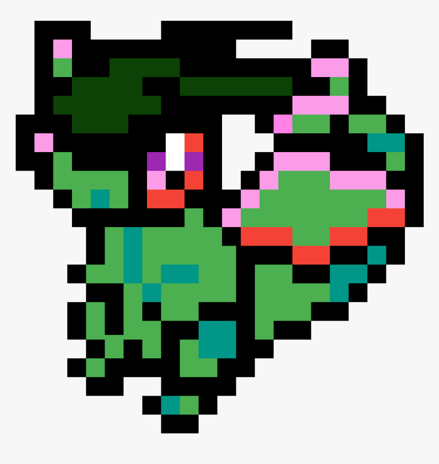 Pokemon Pixel Art Flygon , Png Download - Baby Mario Pixel Art, Transparent Png, Free Download