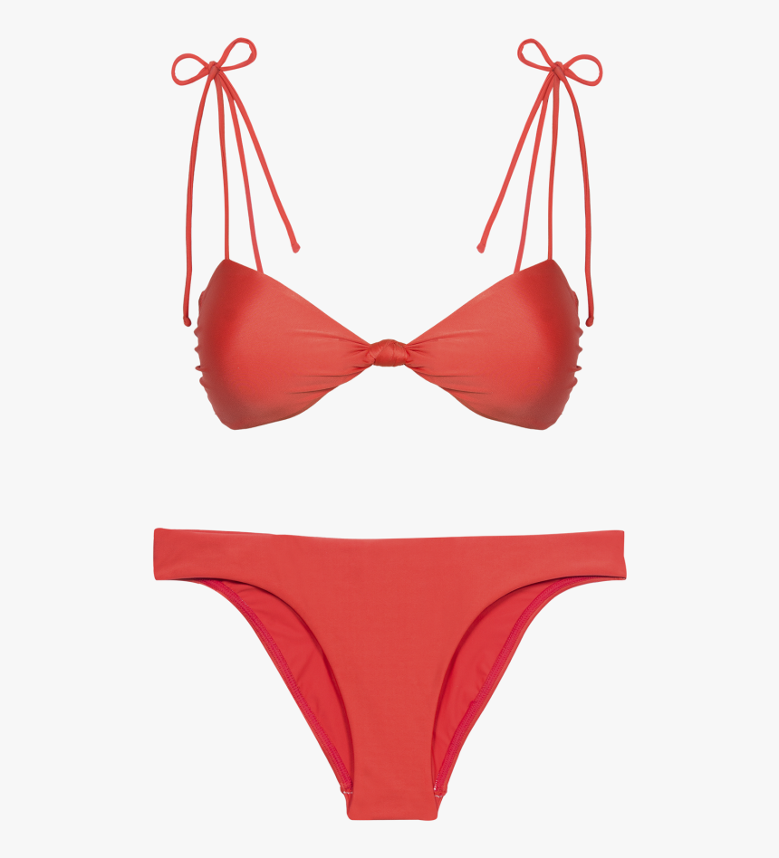 Coral Tied Knot Bikini - Vix Coral Tied Knot, HD Png Download - kindpng