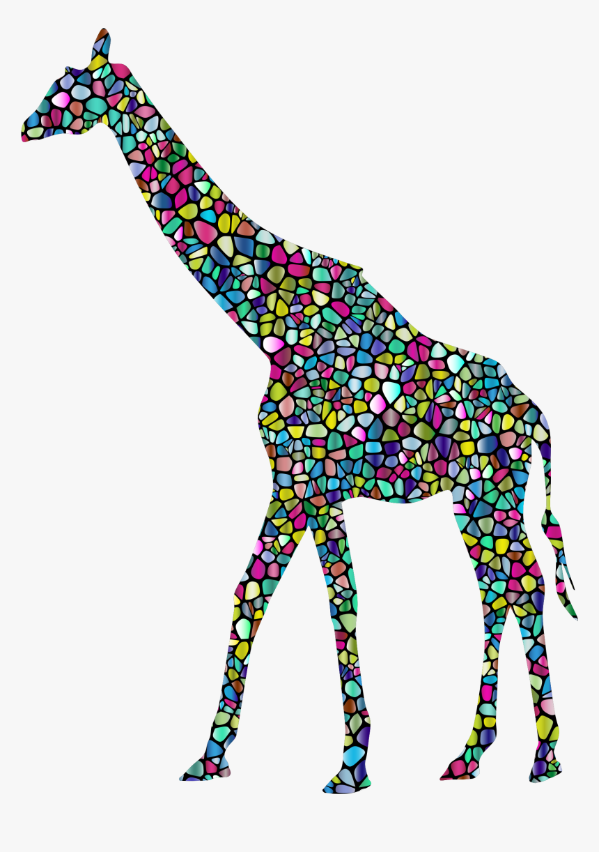 Transparent Baby Giraffe Png - Colorful Giraffe Clipart, Png Download, Free Download