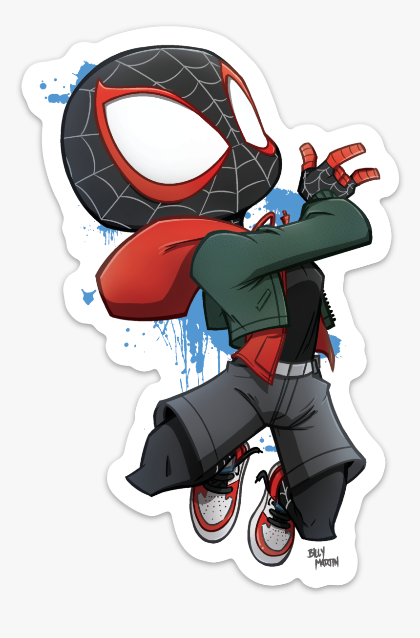 Sticker Spiderman Miles Morales, HD Png Download - kindpng