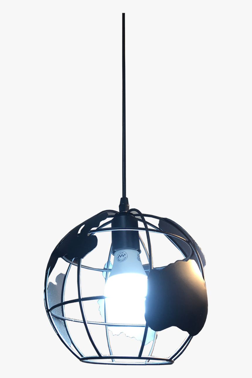 Pl6-321/1 Black Globe E27 Pendant Lamp - Ceiling Fixture, HD Png Download, Free Download