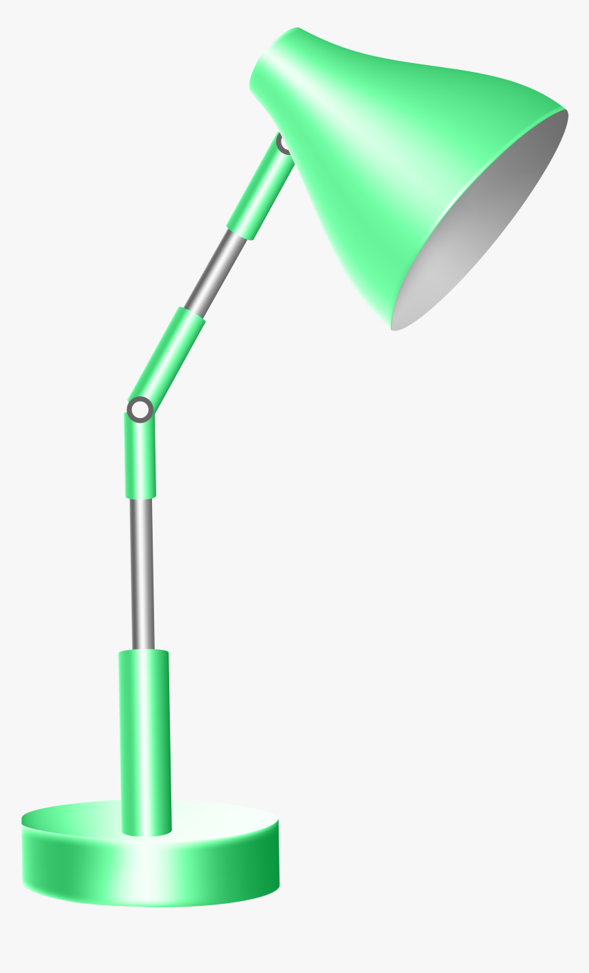 Green Desk Lamp Png Clip Art - Clip Art, Transparent Png, Free Download