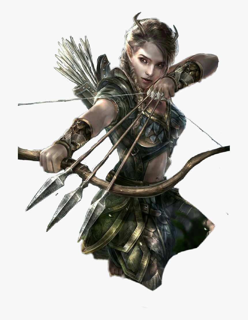 #gurl #bow #arrows #forest #amazon, HD Png Download, Free Download