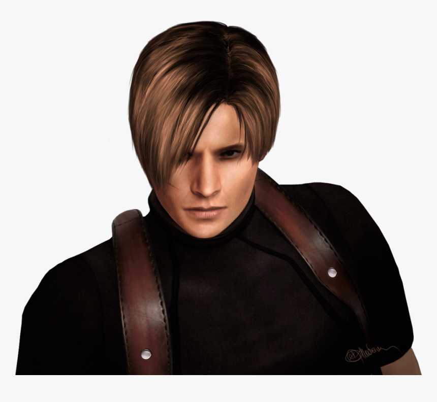 Leon Kennedy Hair Png, Transparent Png - kindpng