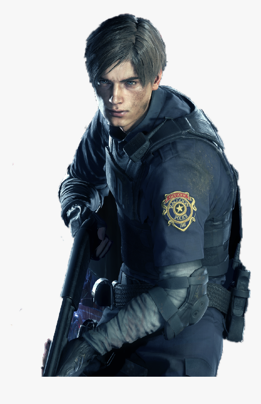 Leon S Kennedy Re2 Png, Transparent Png - kindpng