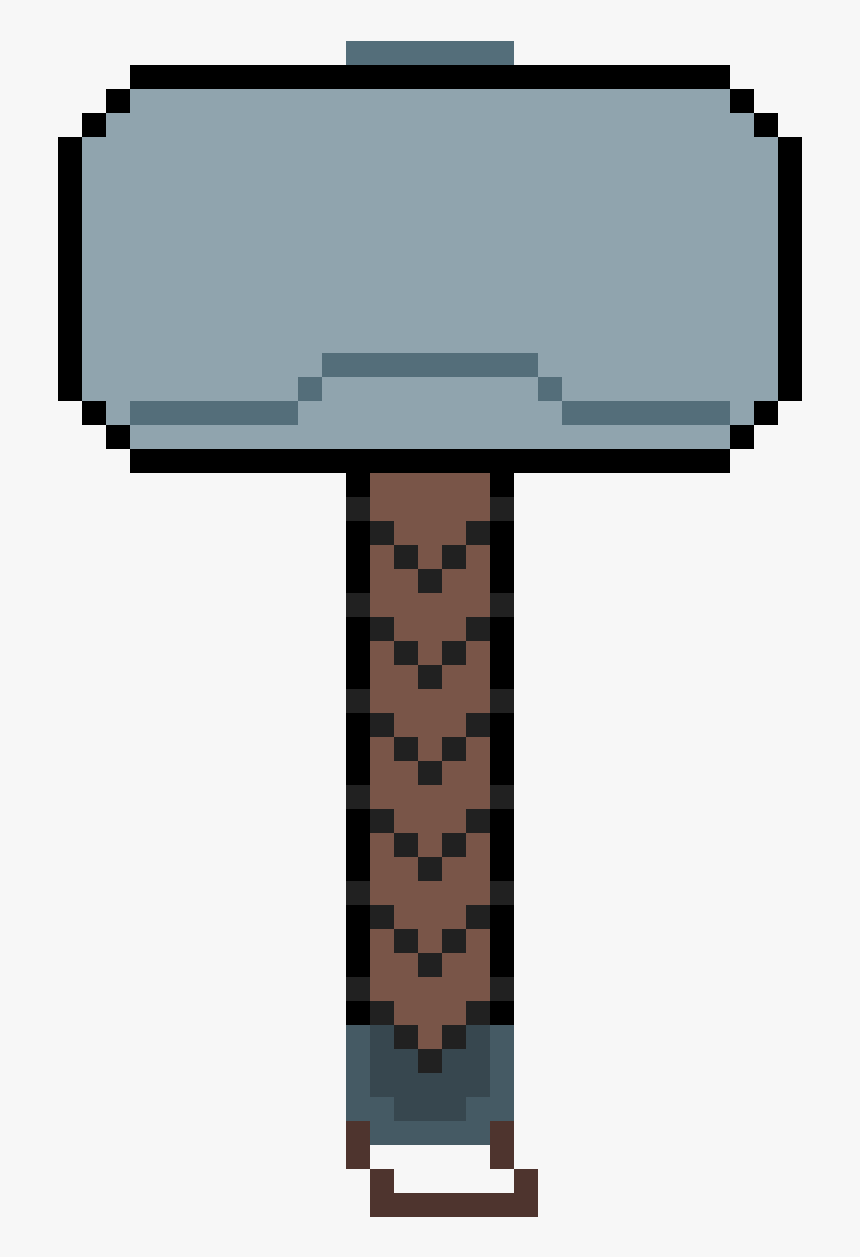 Mjolnir Pixel Art Hd Png Download Kindpng