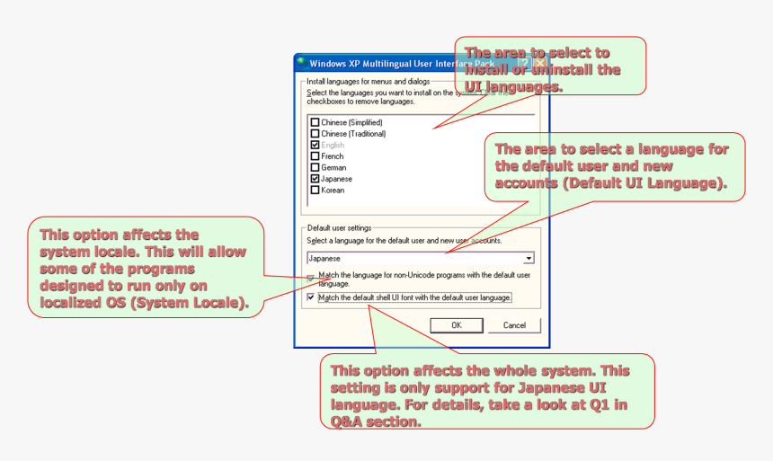 Windows Xp Mui Language Traditional, HD Png Download, Free Download