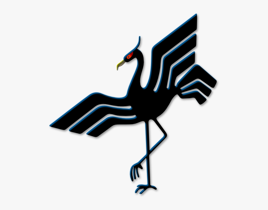 Crane Silhouette Svg Clip Arts - Bird Emblem, HD Png Download, Free Download