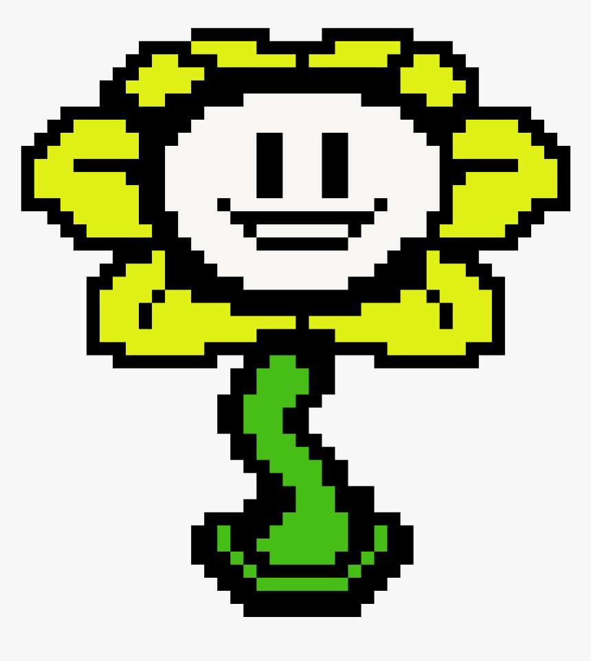 Flowey Undertale Pixel Art Hd Png Download Kindpng