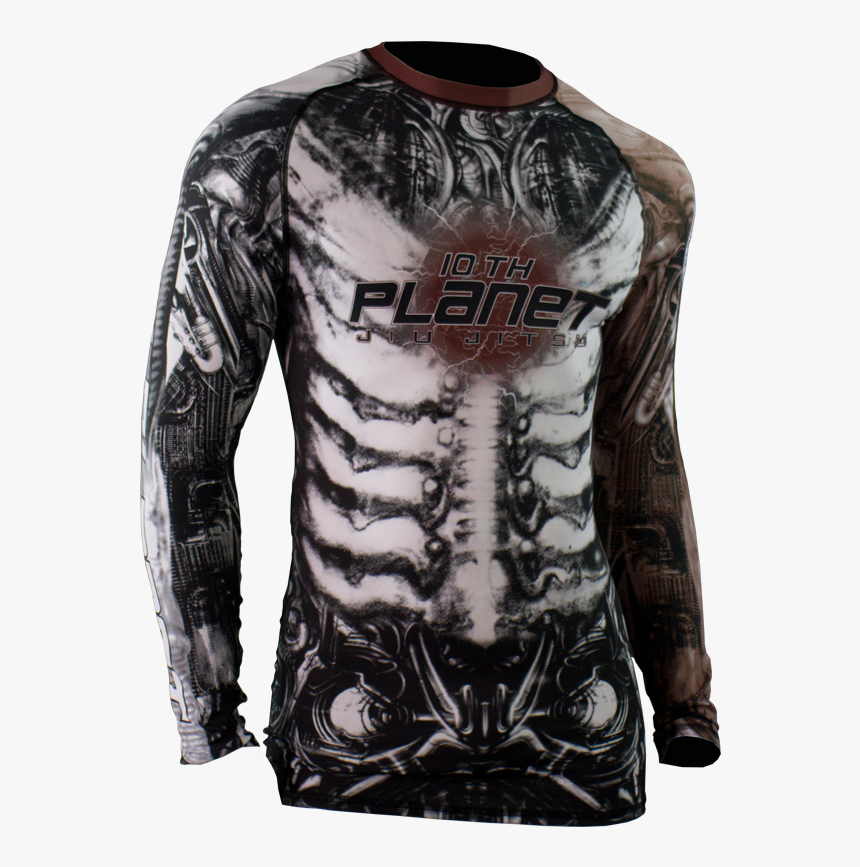 10th Planet Skeleton Rashguard, HD Png Download, Free Download