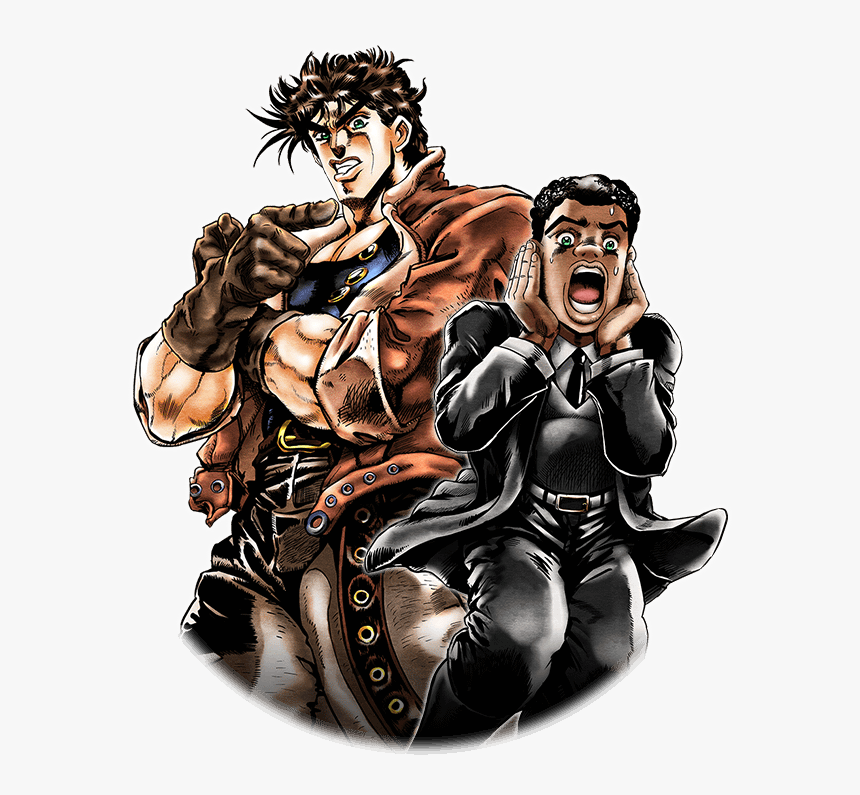 Unit Joseph Joestar And Smokey Brown - Cartoon, HD Png Download, Free Download