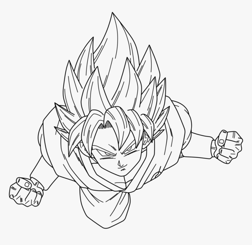 Goku Dragon Ball Z Drawing Hd Png Download Kindpng