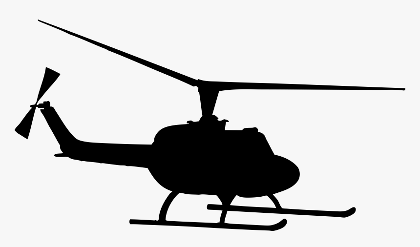 Clip Art Helicopter Clipart Transparent - Silhouette Helicopter Clipart, HD Png Download, Free Download