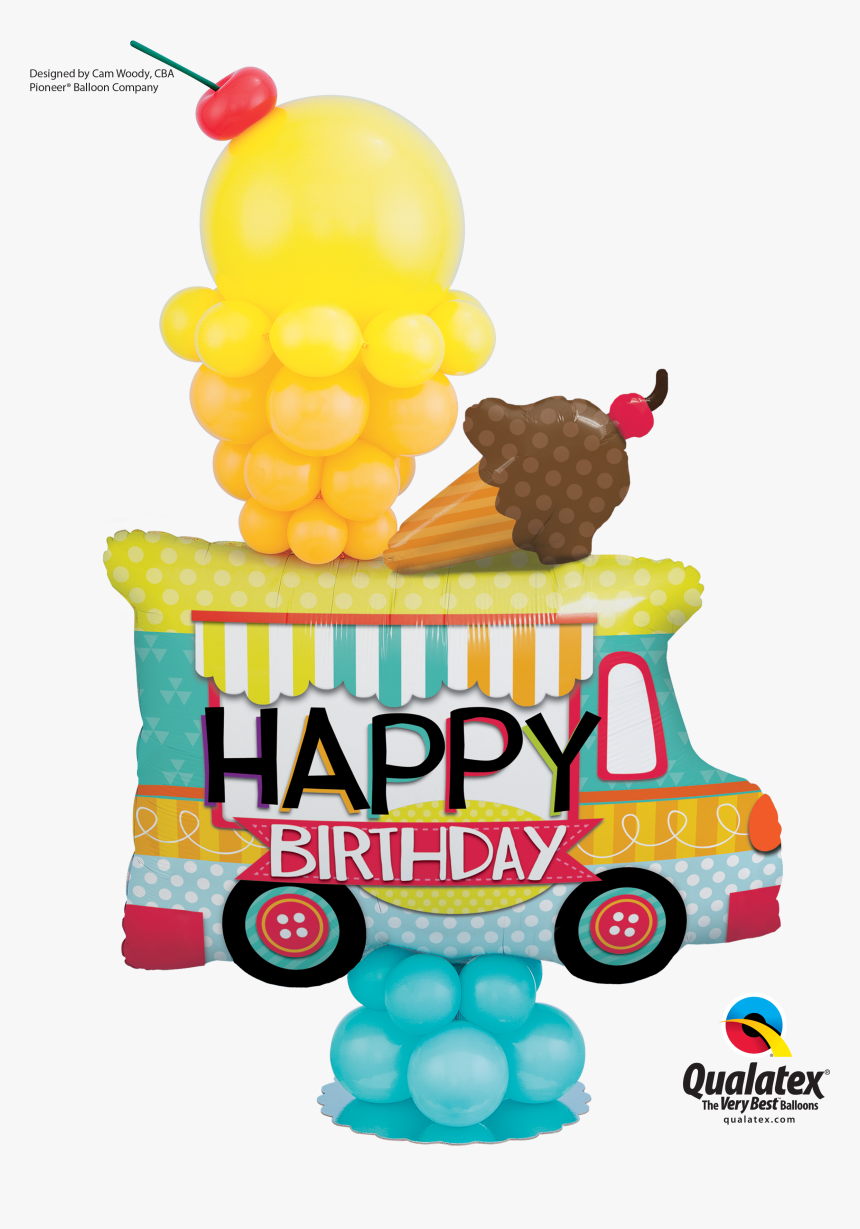 Let"s Celebrate On Your Special Day With Balloon Around - Ice Cream Truck Happy Birthday, HD Png Download, Free Download