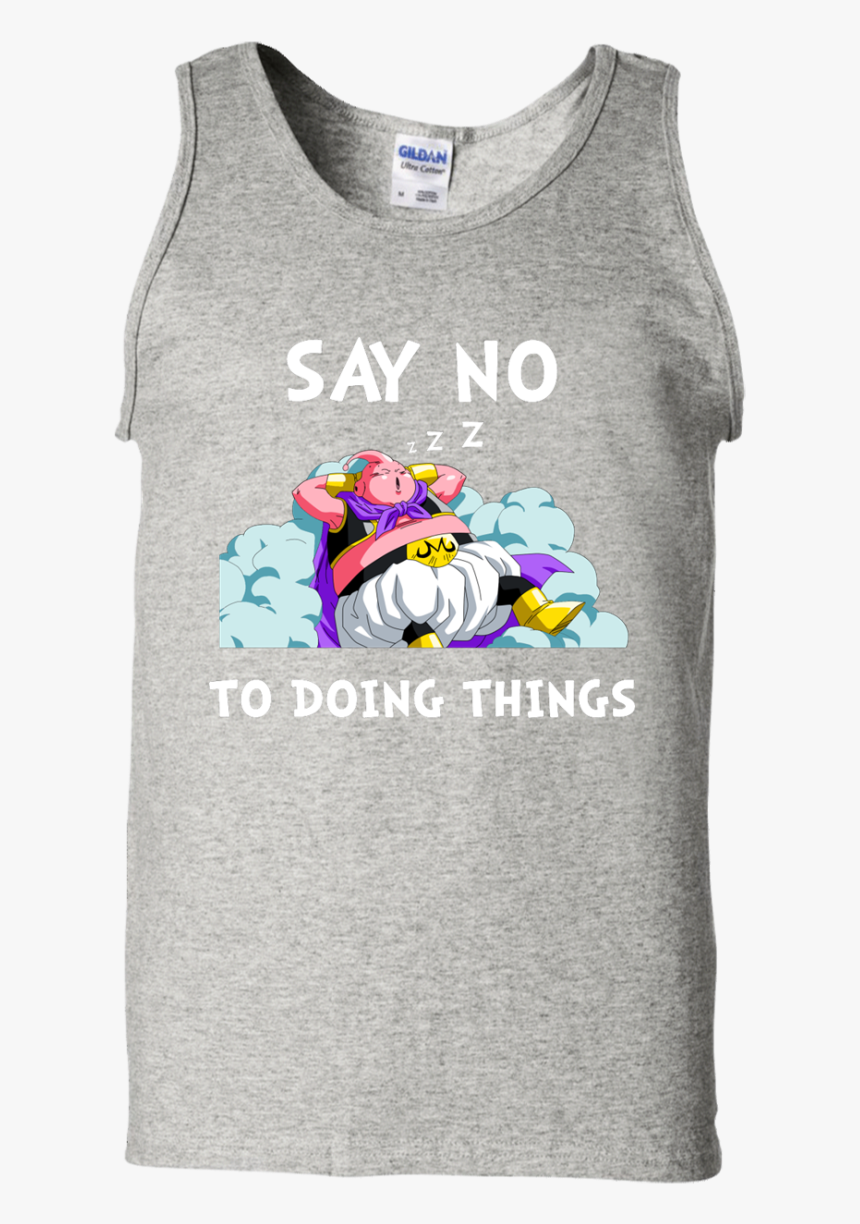 Majin Buu Dragonball Shirts Say No To Doing Things - Baseball Mom Tank, HD Png Download, Free Download