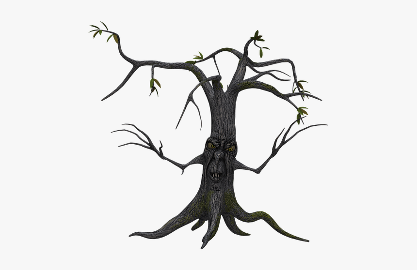 Tree, Digital Art, Isolated, Without Leaves, Leafless - Halloween Tree Silhouette Png, Transparent Png, Free Download