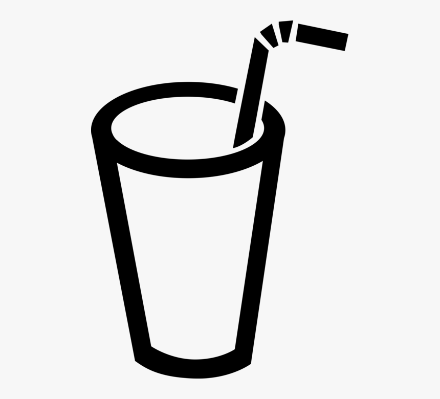 Glass With Drinking Straw Stock Illustration - Download Image Now