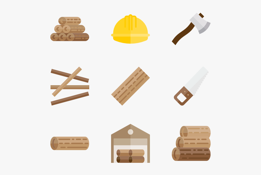 Carpenter - Wood Construction Icons, HD Png Download, Free Download