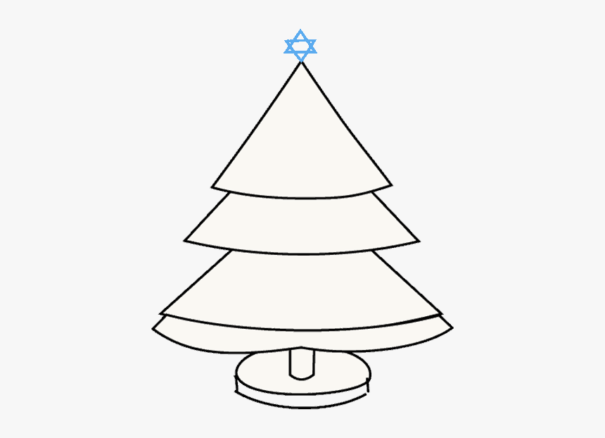 How To Draw Christmas Tree - Christmas Tree, HD Png Download, Free Download