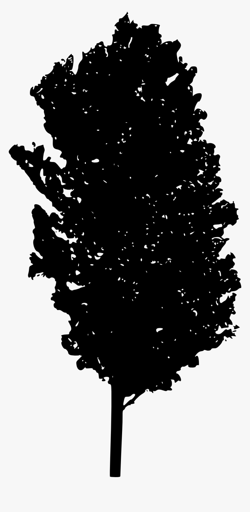Tree Silhouette 2 - Free Black And White Tree Silhouettes, HD Png Download, Free Download