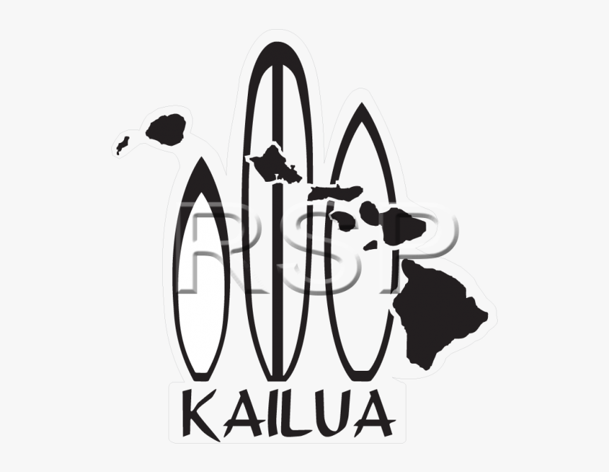 Decal Surfboard Kailua Surf, HD Png Download, Free Download