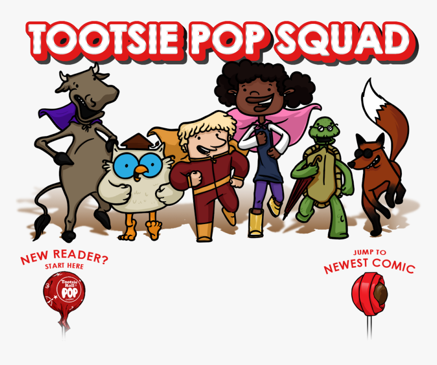 Tootsie Roll Characters - Tootsie Pop Squad, HD Png Download, Free Download