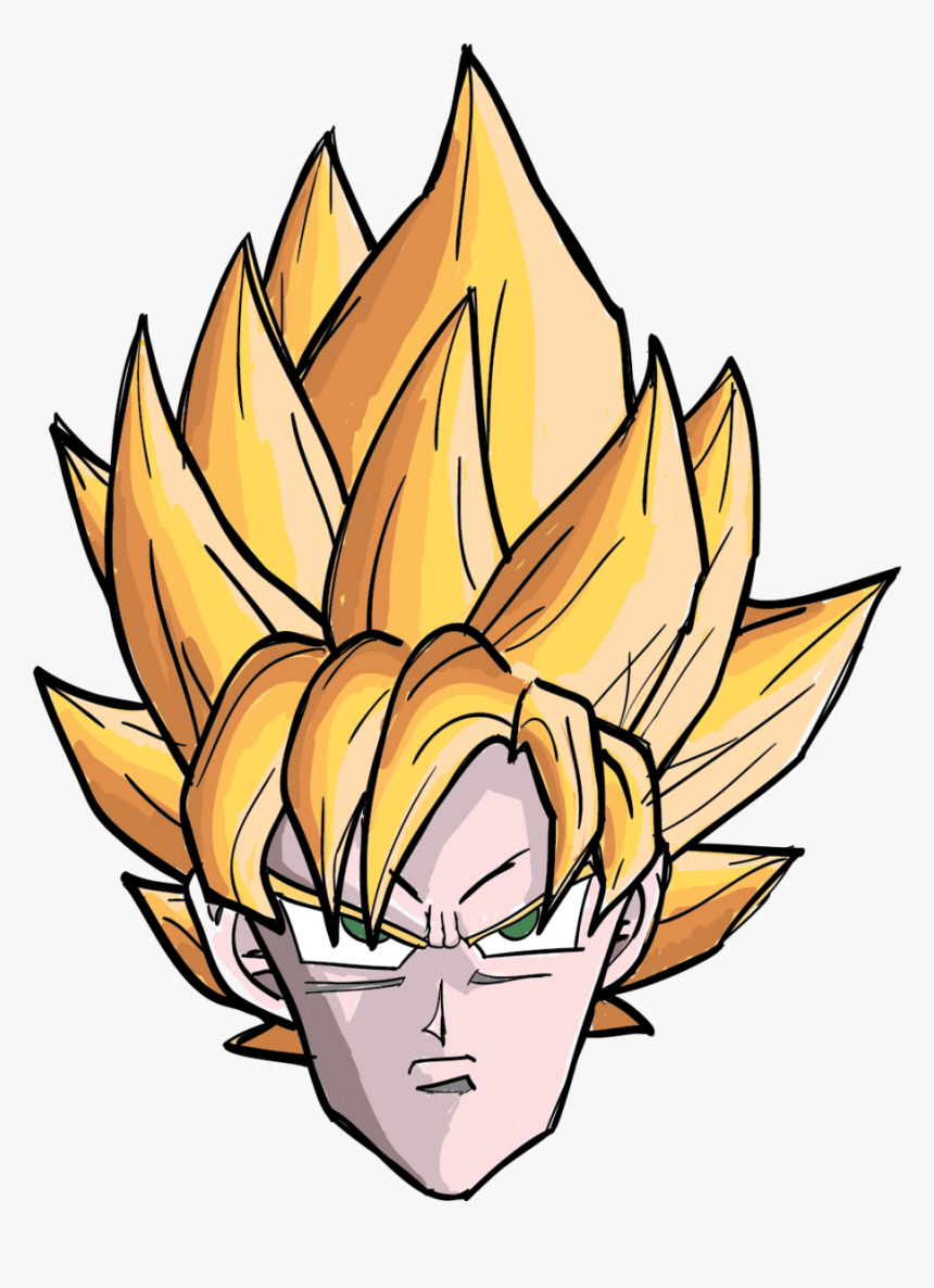 Goku Head By The Bomb Dot Com - Super Saiyan Goku Head, HD Png Download, Free Download