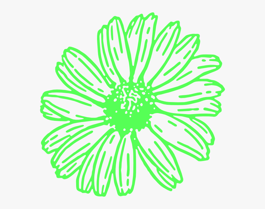 Download Green Daisy Flower Svg Clip Arts Clip Art Hd Png Download Kindpng