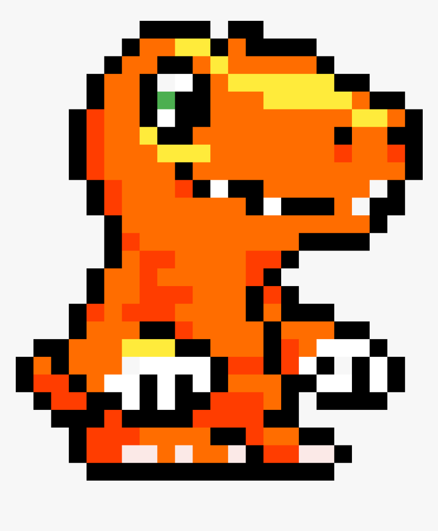 Transparent Agumon Png - Pixel Art Digimon Agumon, Png Download, Free Download