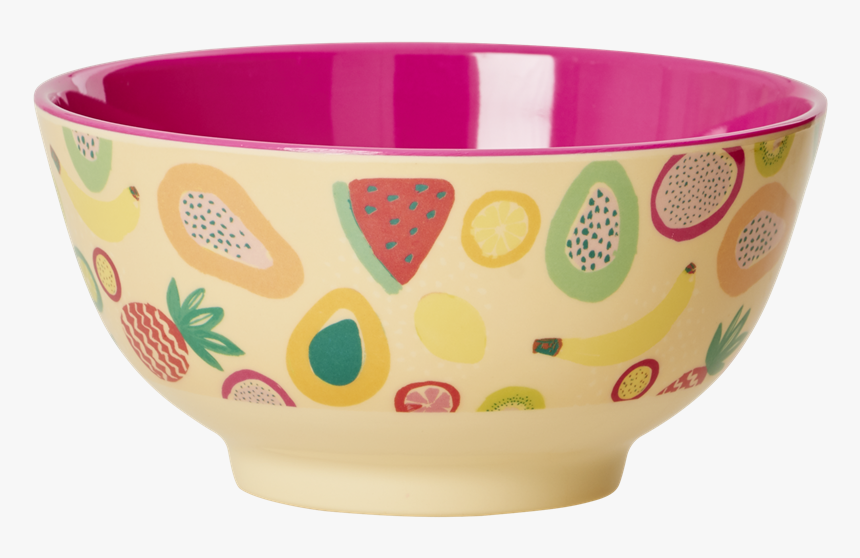 Colourful Tutti Frutti Print Melamine Bowl By Rice - Bowl, HD Png Download, Free Download