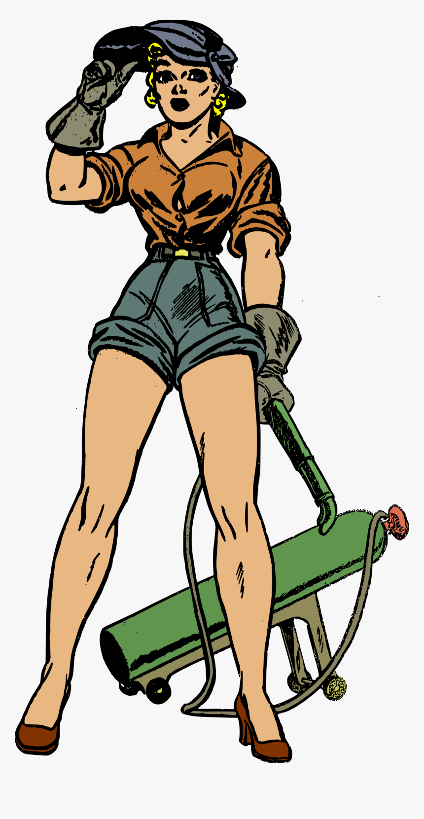 Terry The Big Image Png - Welder Pin Up Girl, Transparent Png, Free Download