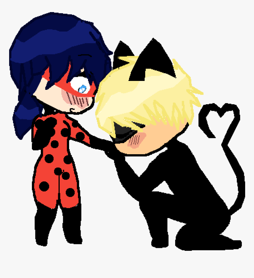 Ladybug And Chat Noir - Ladybug Y Cat Cartoon, HD Png Download, Free Download