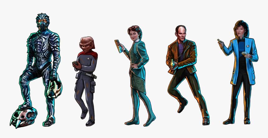 Star Trek Timelines Characters Art, HD Png Download, Free Download