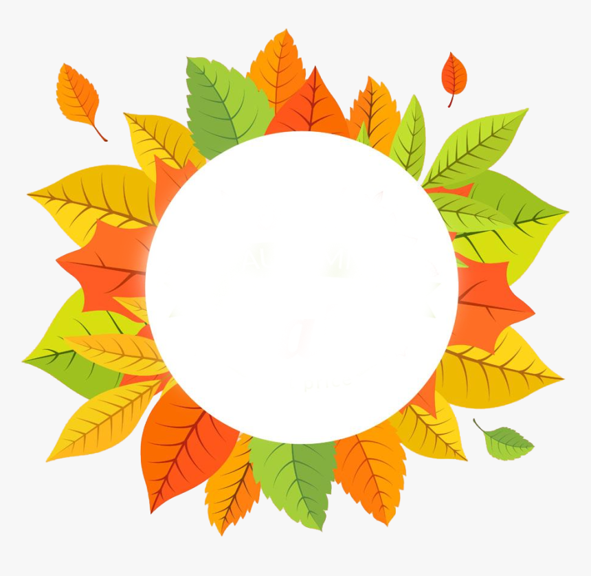 Decorative Leaf Transparent Png - Autumn Leaves Circle Png, Png Download, Free Download